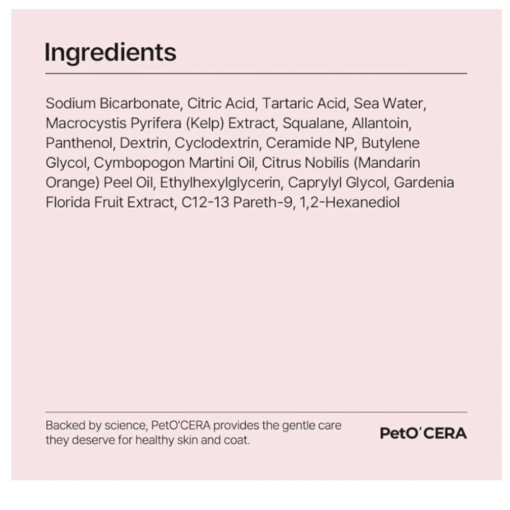 Breezytail PetO'Cera Himalayan Pink Salt Bath for Dogs for Irritated Skin